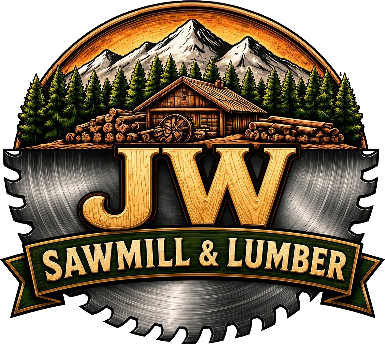 JW Sawmill and Lumber logo